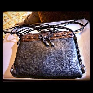 Brighton Leather Crossbody Handbag Organizer